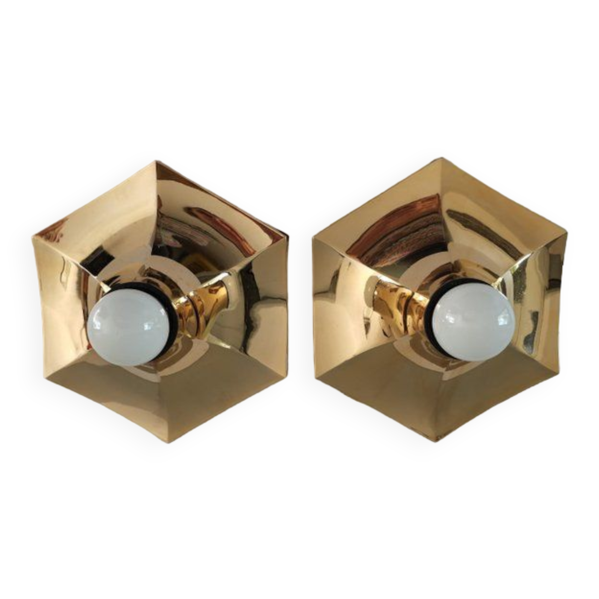 Pair of Italian wall lamps Fosnova - "Cloe"