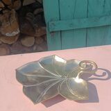 Gilded brass leaf pocket emptier