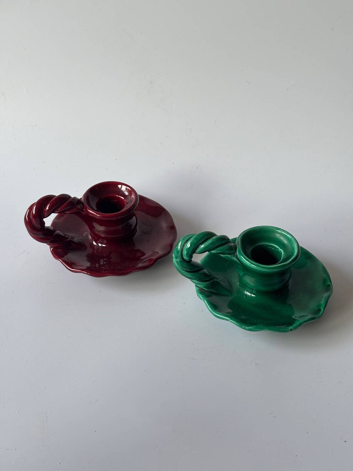 Ceramic candle holders