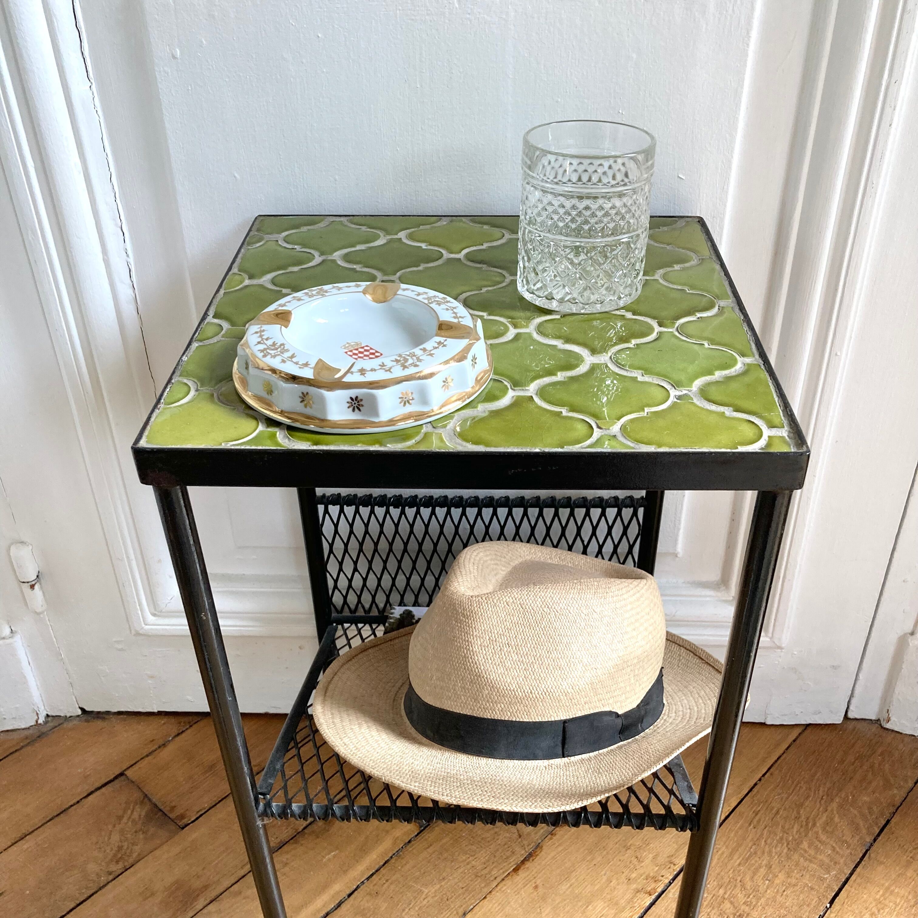 Vintage Limoges porcelain ashtray with Monaco decor