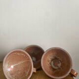 Three antique stoneware cups