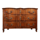 18th Century French Crossbow Front Chest of drawers in Walnutt