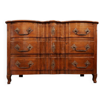 Commode en noyer, France XVIIIème s.