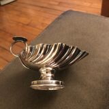 Empty pocket in silver metal
