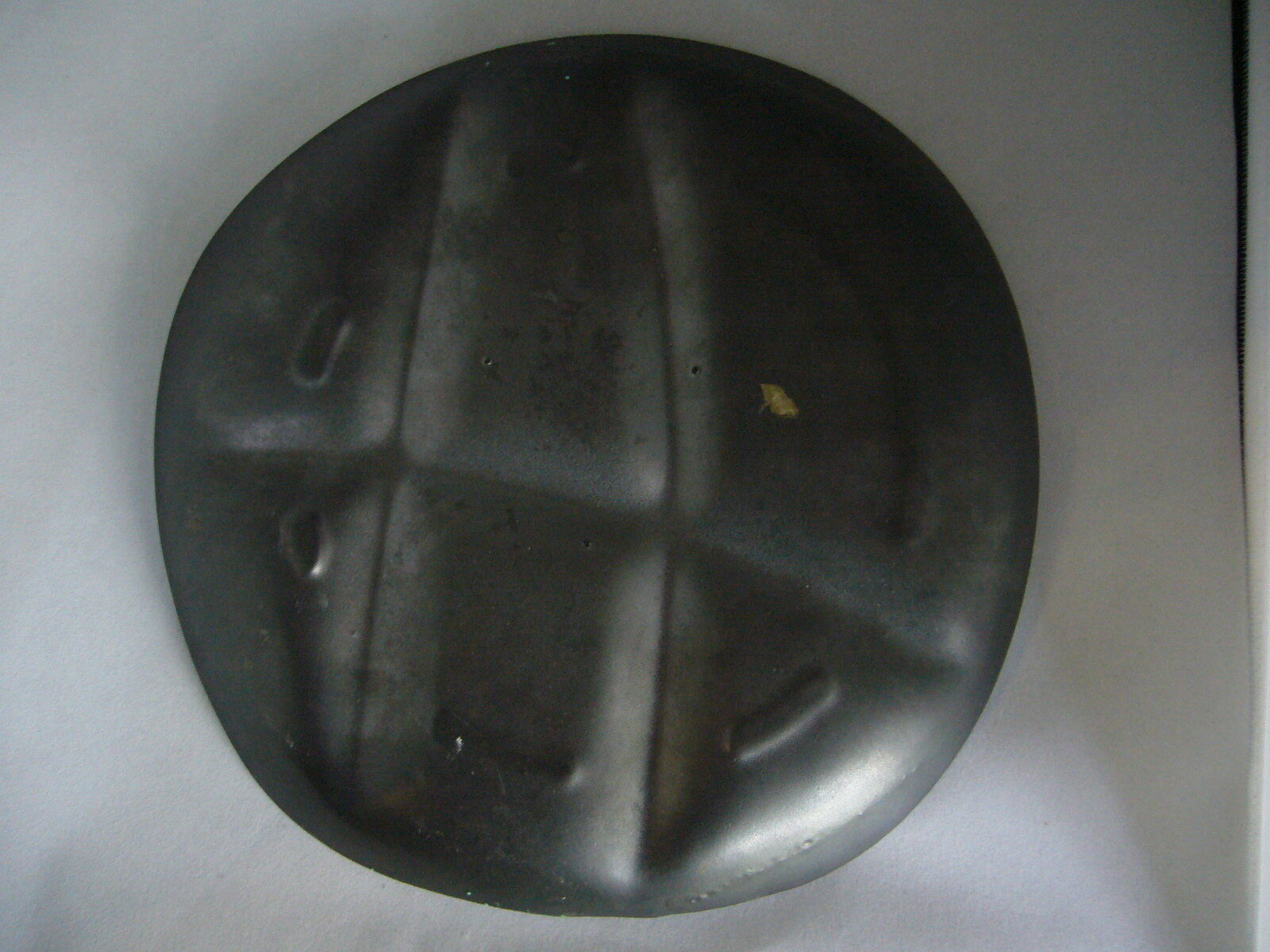 Vintage plate in blue and black ceramics