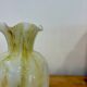 Vase en verre soufflé à collerette