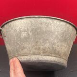 Old small zinc basin