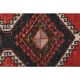 Vintage Turkish hand-knotted wool cotton pink runner 82x312