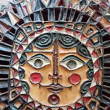 Ceramic sun by Roland Zobel Les Cyclades Anduze