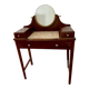 Antique solid wood dressing table – Early 20th century – Marble top & mirror