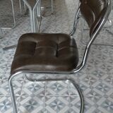 6 desgin chairs, chrome foot