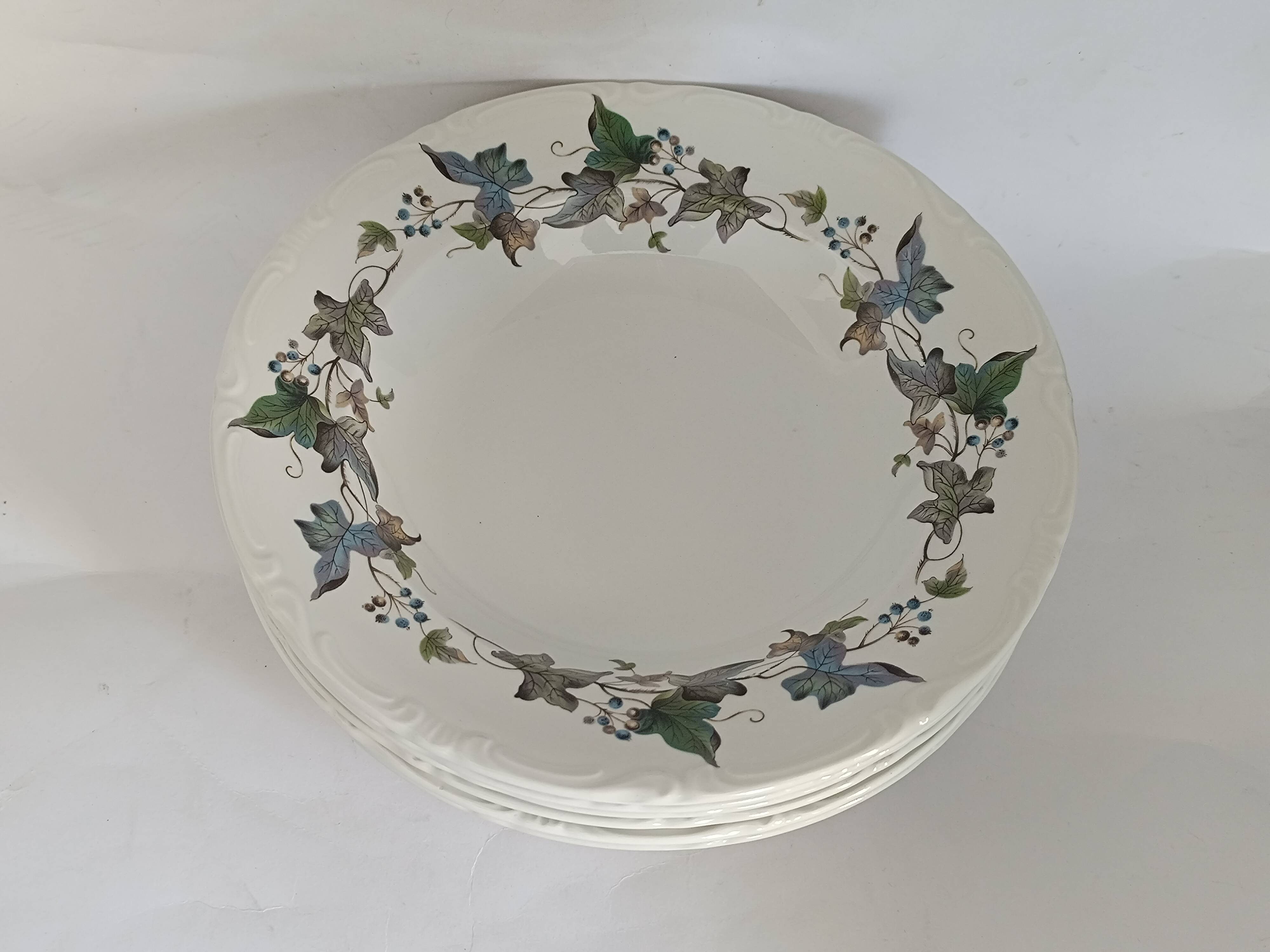 Royal China Vigo porcelain soup plates
