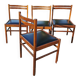 Série 4 chaises scandinaves