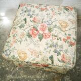 Vintage floral ottoman