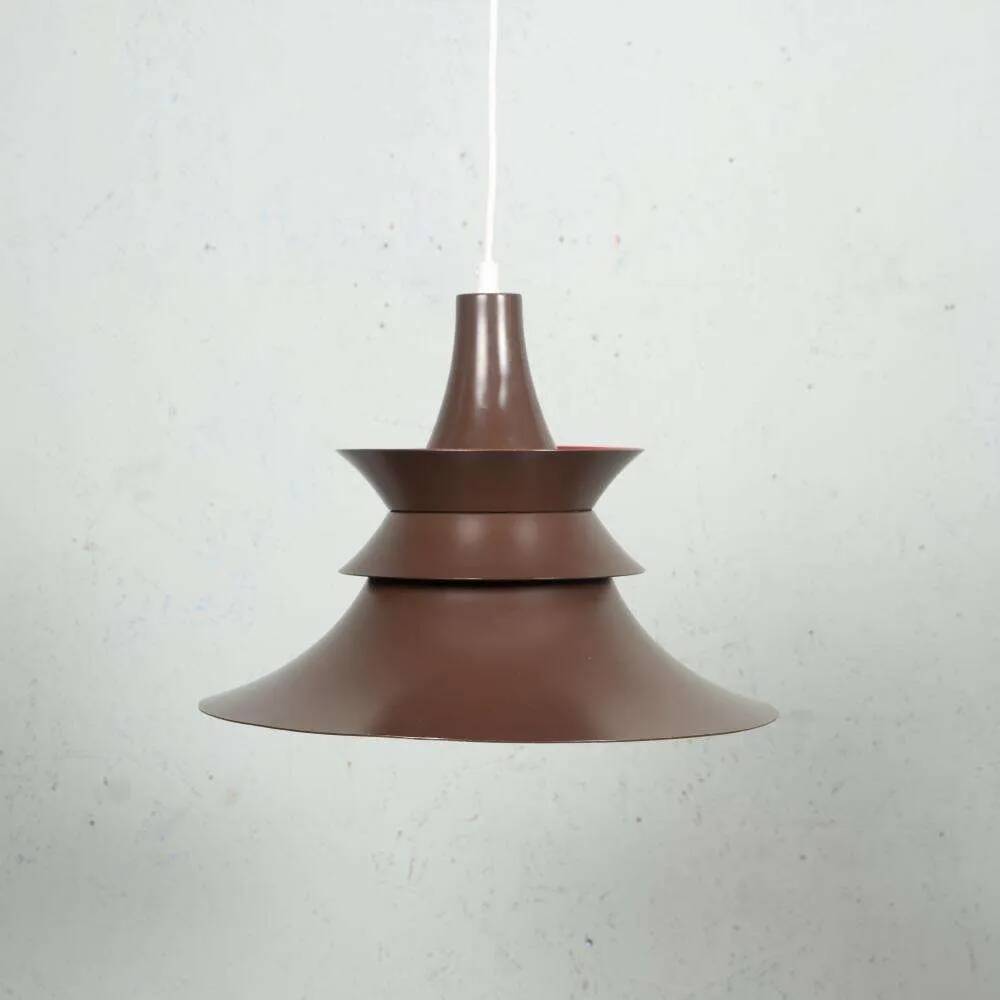 Vintage 1960s Danish design suspended lamp from the Space Age.