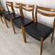 Série de 4 chaises scandinave