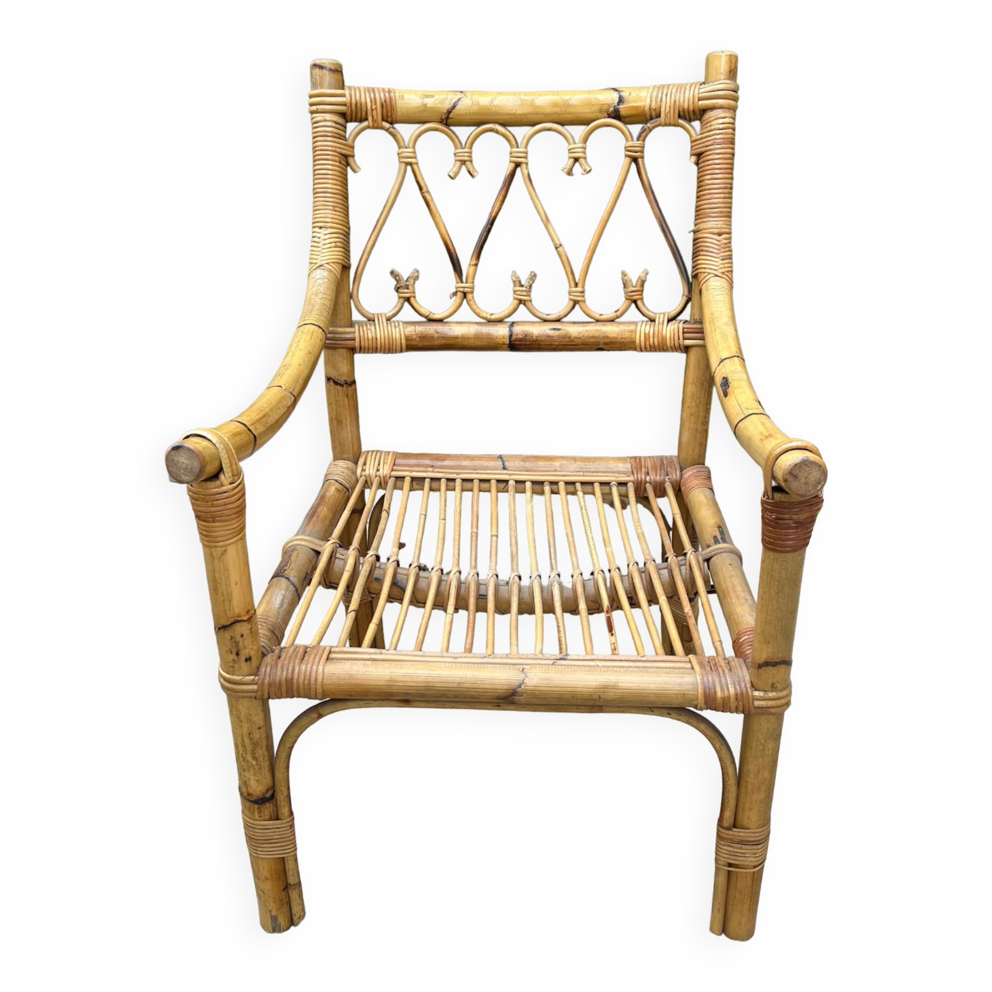 Rattan armchair