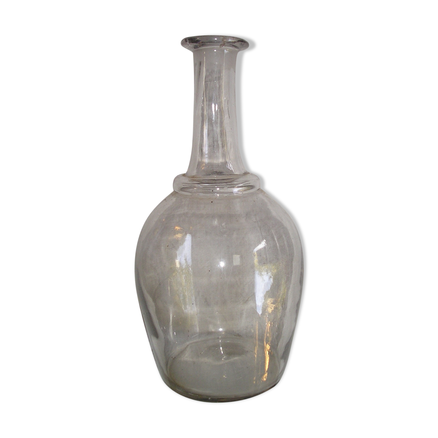 Old flange glass carafe