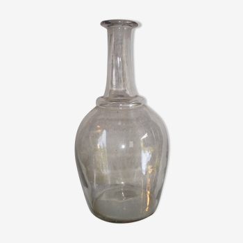 Old flange glass carafe