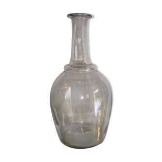 Old flange glass carafe