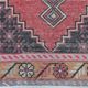 4x8 Pale Red Geometric Vintage Rug, 129x258Cm