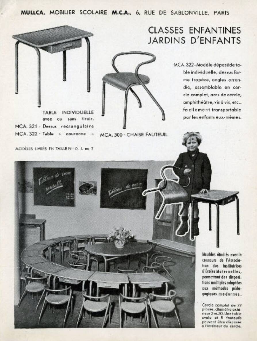 J. Hitier MCA 300 children's chair for Mullca