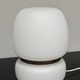 Lampe a poser tchèque en opaline blanche et laiton 1960