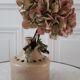 Handmade sandstone soliflore picflower vase 70s