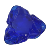 Murano ashtray royal blue glass paste
