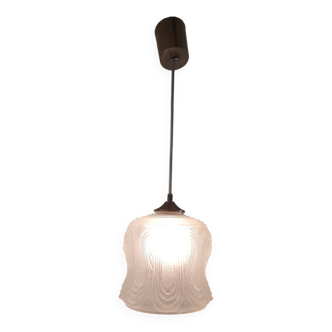 Art Deco portable lamp in glass paste - mid 20th century