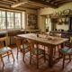 6 bistro chairs in solid oak, 1920s
