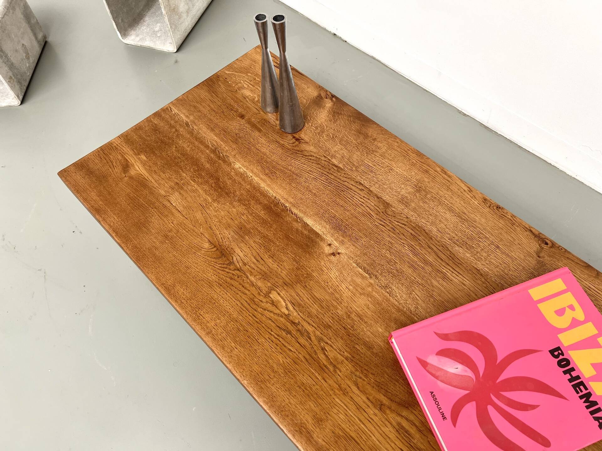 Solid oak coffee table, 1950s