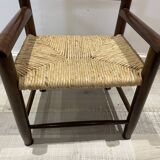 Children's straw armchair