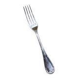 Christofle silver-plated fork, Rubans model