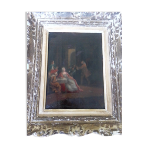 Huile sur toile 18 ème