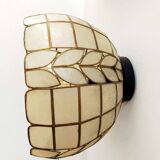 Art Deco wall lamp in mother-of-pearl wheat ear