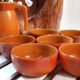 Vintage Arcopal Volcano Ramekins