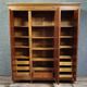 Large antique mahogany wardrobe with mirror – Empire style / 20th century