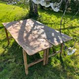 Table ancienne en bois pliante