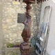 Wooden saddle with statuette, Breton figure, ancient and chiseled, Henri II style
