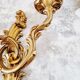 Pair of wall sconces in real bronze Louis XVI style
