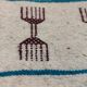 Kilim handmade white carpet in natural wool