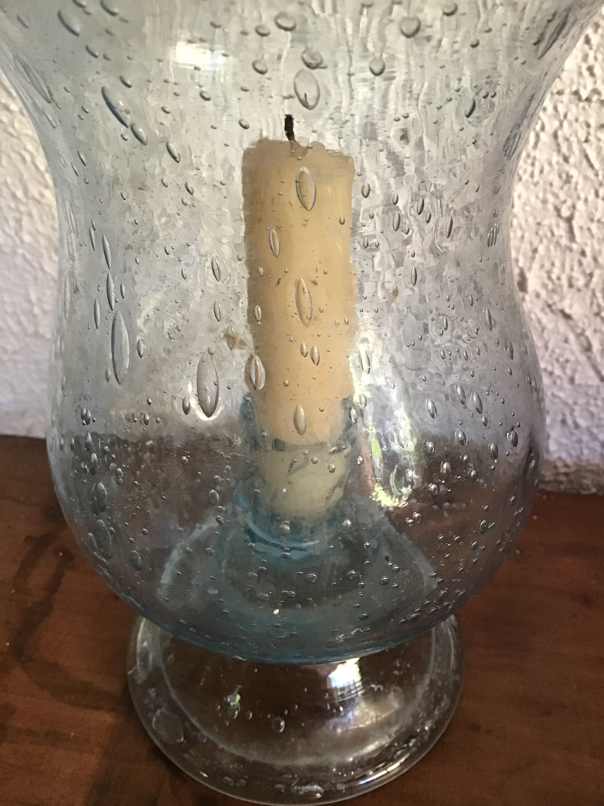 Biot's bubble glass candleholder