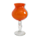 Murano Orange Cased Glass Large Goblet Vase, Italy, 1970s