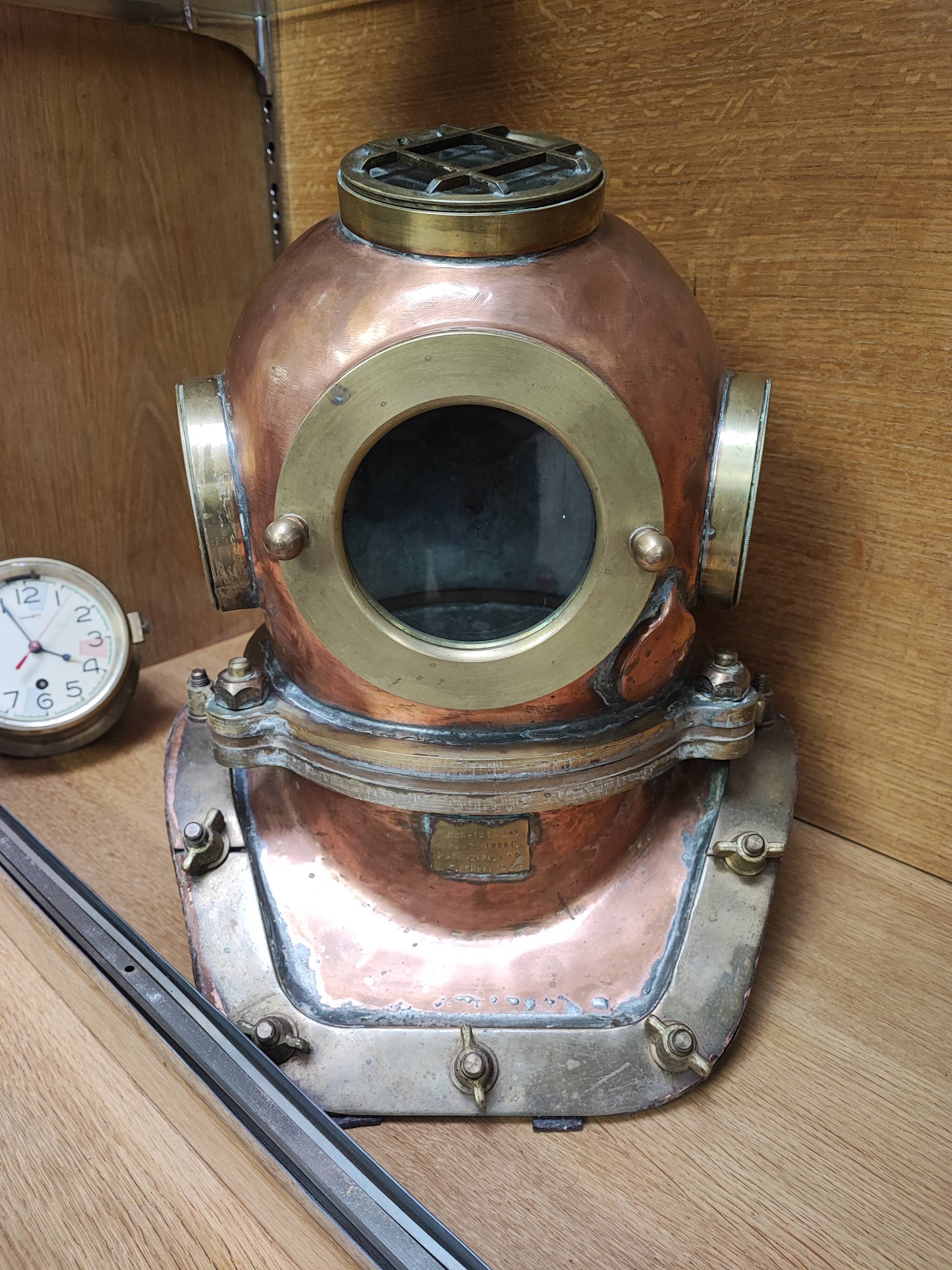 Old Russian diver's helmet