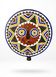 Polychrome tribal mask Ø40cm — Magma Quadra