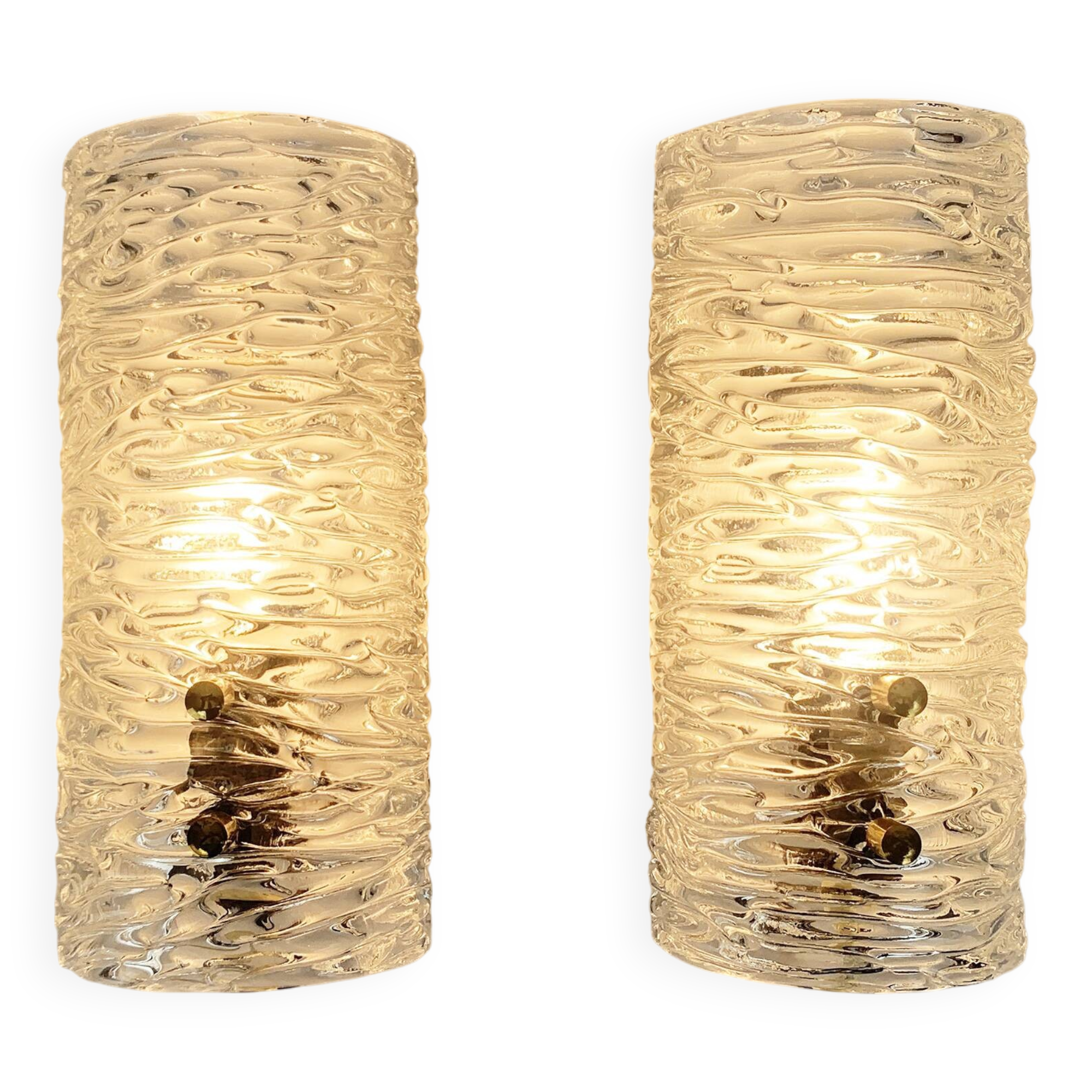 Pair of Swedish sconces 8493 Carl Fagerlund for Orrefors, 1960s