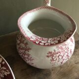 Antique iron earth toilet set