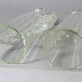 Pair of Art-deco glass vases signed Verlis. Good condition.
