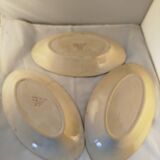 Antique service, fruit dish and 3 oval platters, ironstone